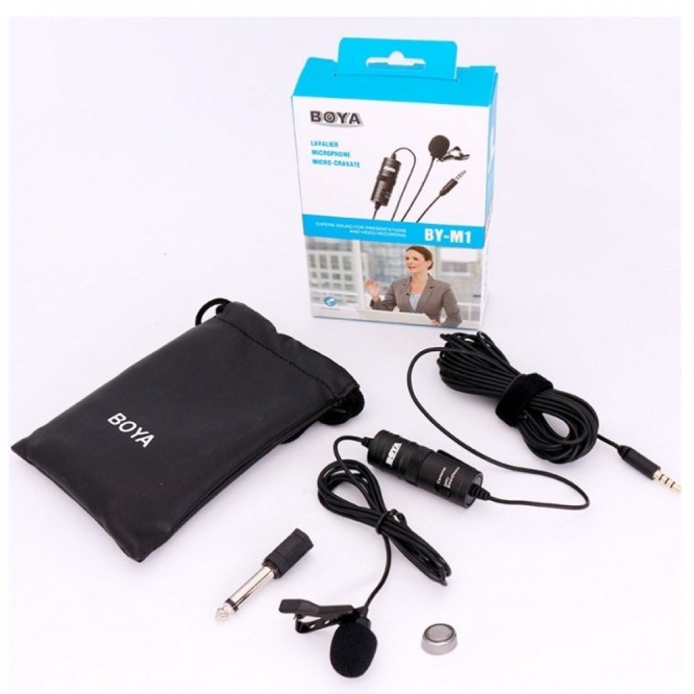 BOYA BY-M1 Omnidirectional Lavalier Microphone for Camera & Mobile Phone