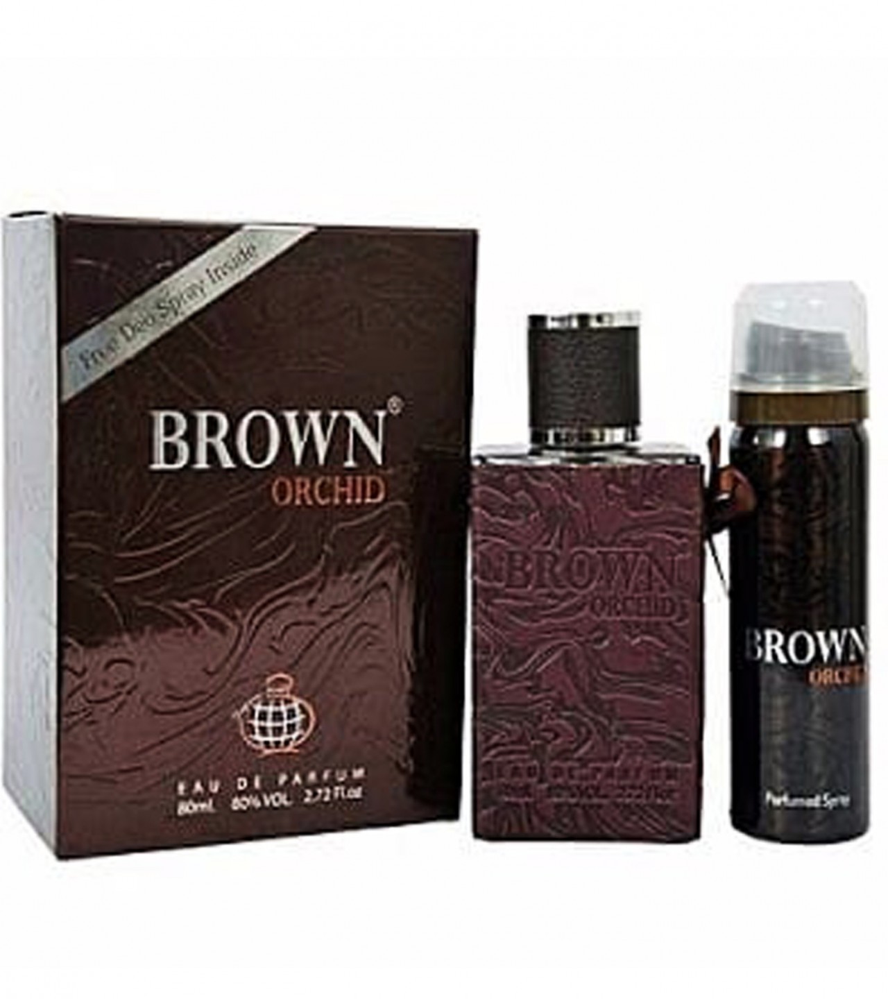 Brown Orchid Perfume For Men with Free Deodorant – 80 ml (Original)