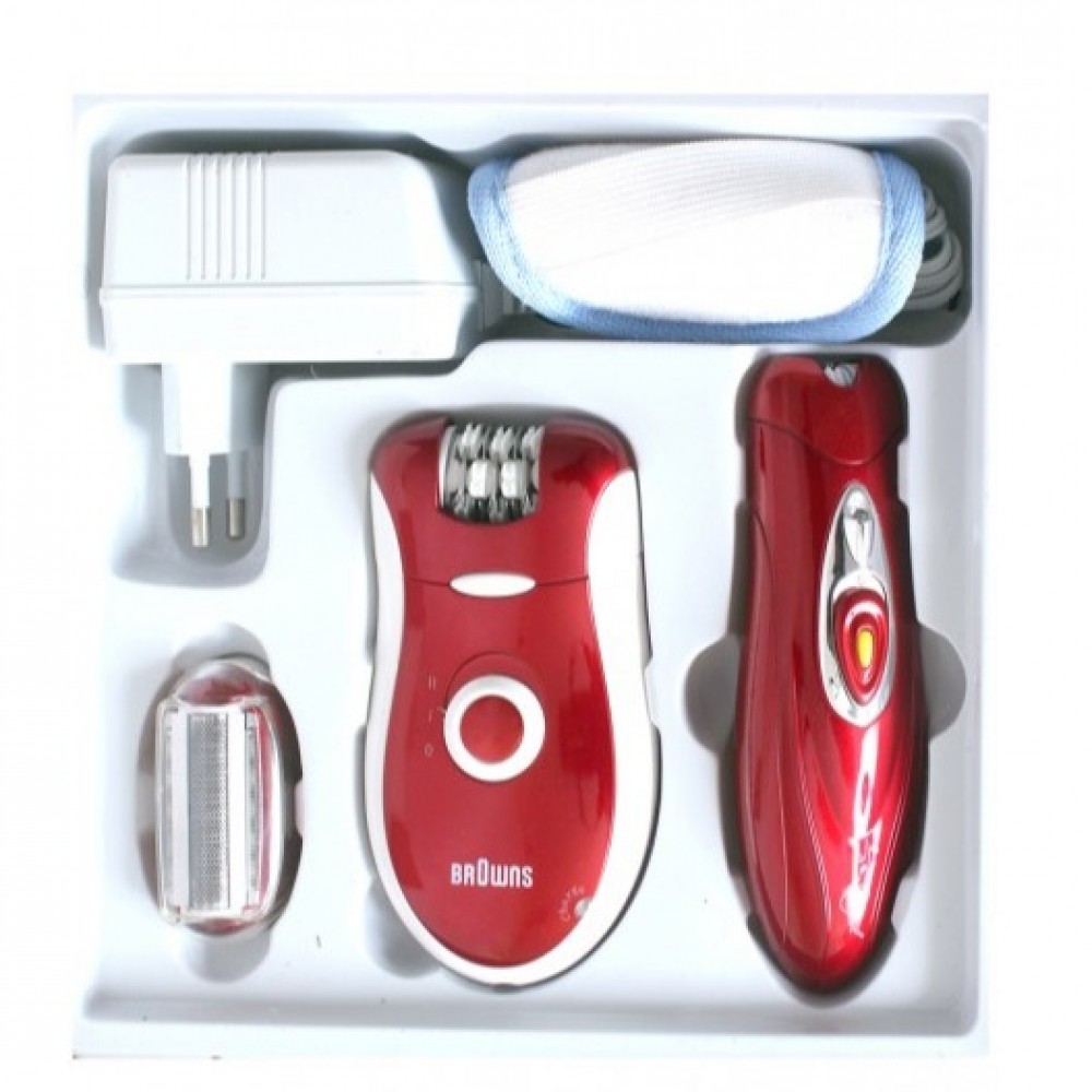 Browns BS-3068 3 In 1 Luxurious Rechargeable Hair Removal System