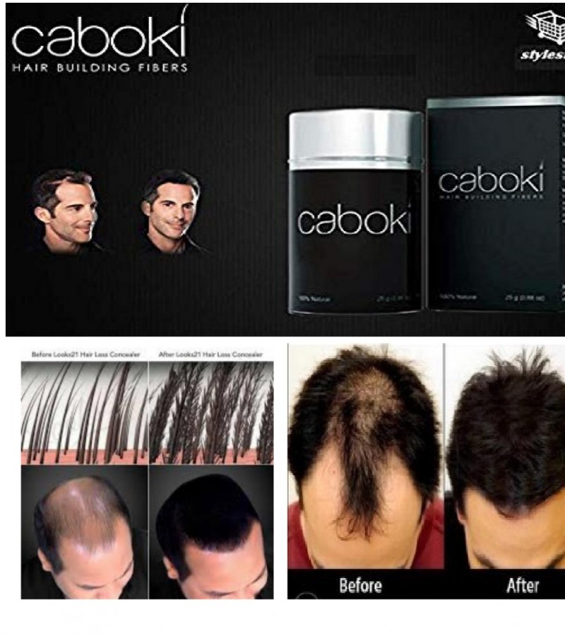 Caboki Hair Fiber Hair fiber spray - Black - Sale price - Buy online in  Pakistan 