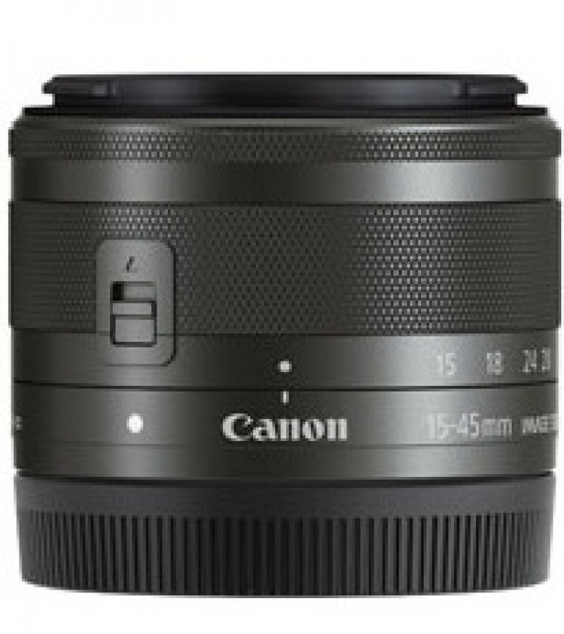 Canon EF-M 15-45mm f/3.5-6.3 IS STM Black Lens