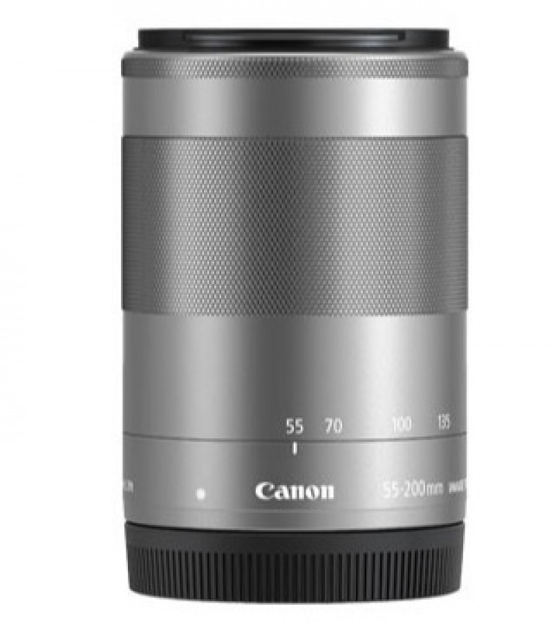 Canon EF-M 55-200mm f/4.5-6.3 IS STM Silver Telephoto Zoom Lens