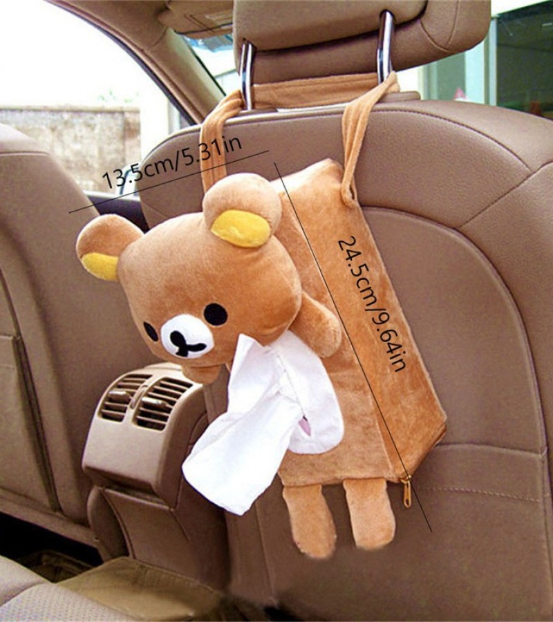 Car Bear Hanging Tissue Box