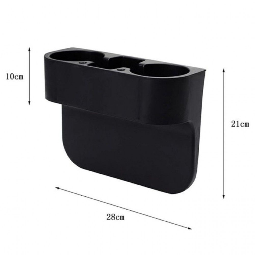 Car Cup Holder Portable Multifunction Vehicle Seat Gap Cup Bottle Phone Drink Holder Stand - Black