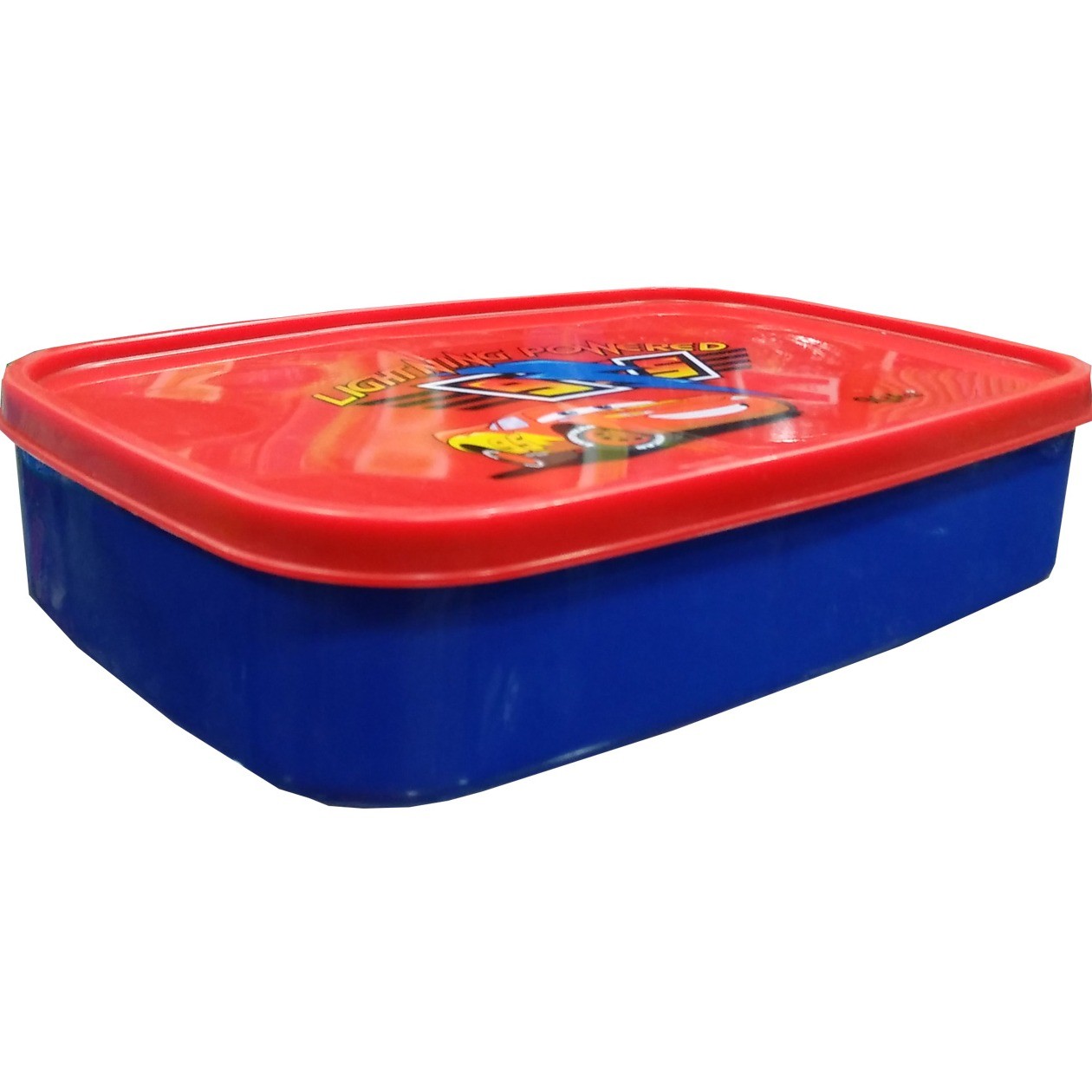 Car Racer Themed lunch box - Blue & Red