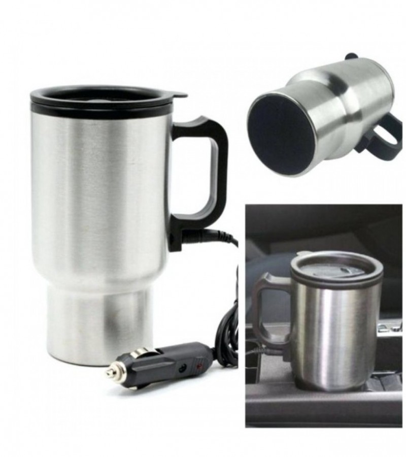 Car Travel Coffee And Tea Mug - Silver