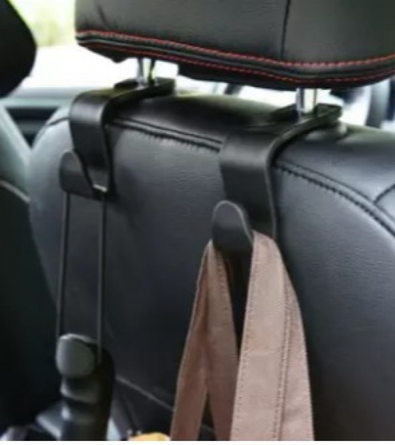 Car Vehicle Hooks Back Seat Easy Install Organizer Holder for Handbag Cloth Grocery (2-Hook Pack)