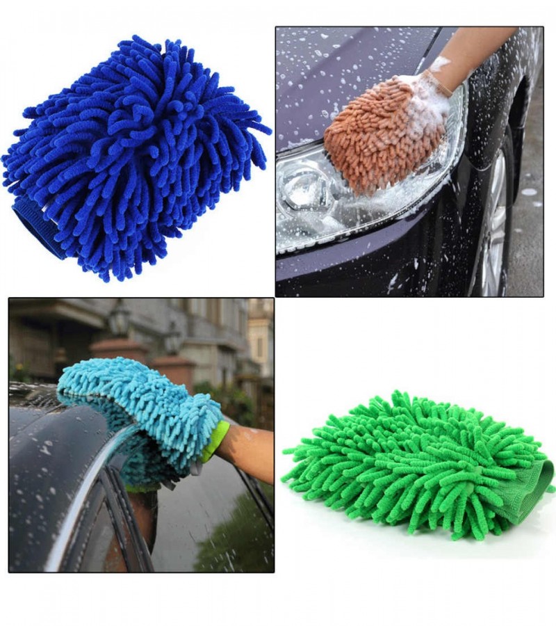 car cleaning microfiber gloves