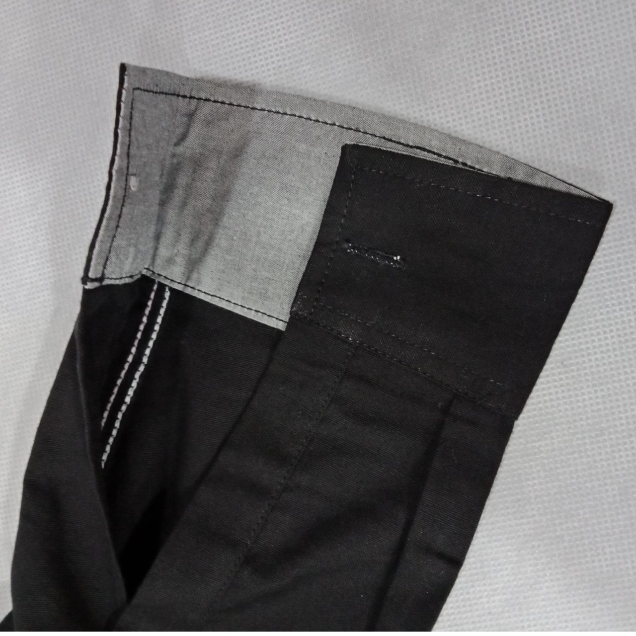 Casual Plain Black Shirt Top Class Fabric