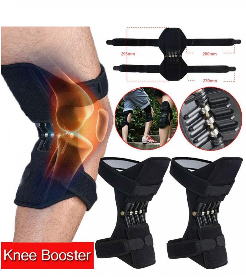 1 Pair Strap Knee Joint Support Kneepad ports Knee Booster Joint Pain Reliever Power Leg