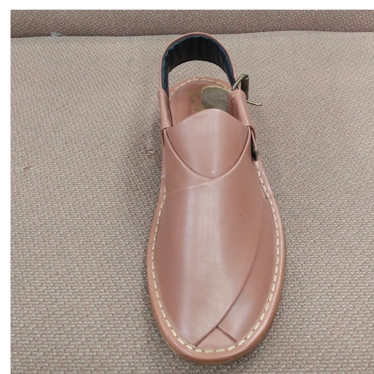 Milli Shoes All Leather Peshawari Chappal For Men -Brown -6 to 11