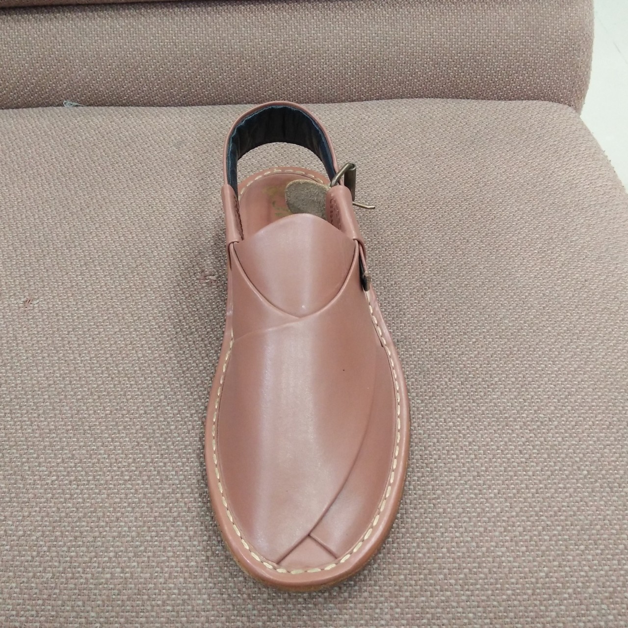 Milli Shoes All Leather Peshawari Chappal For Men -Brown -6 to 11