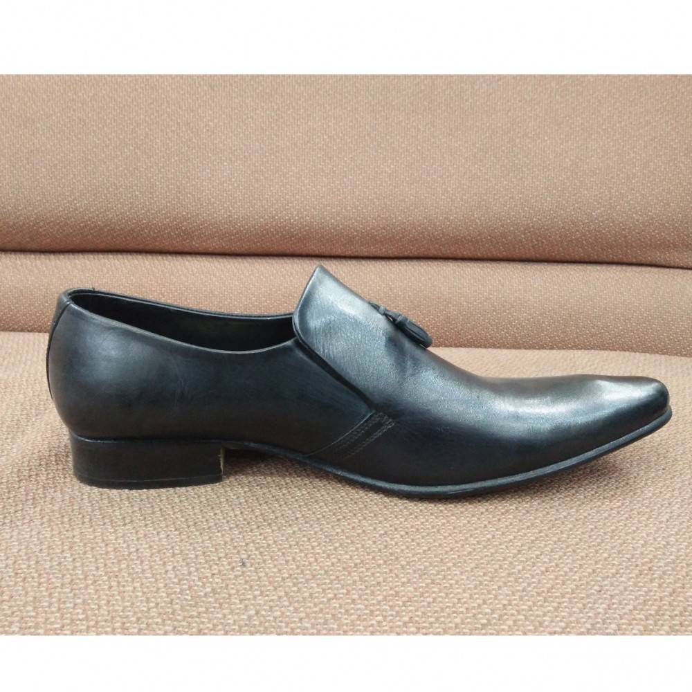 Milli All Leather Fashionable Shoes For Men -Black -6 to 11