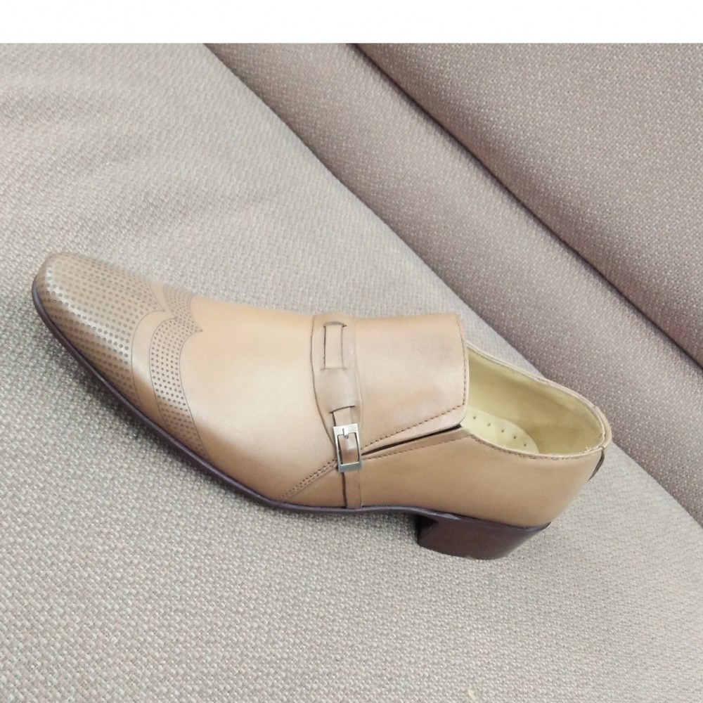 Milli All LeatherClassicShoesFor Men -Beige -6 to 11