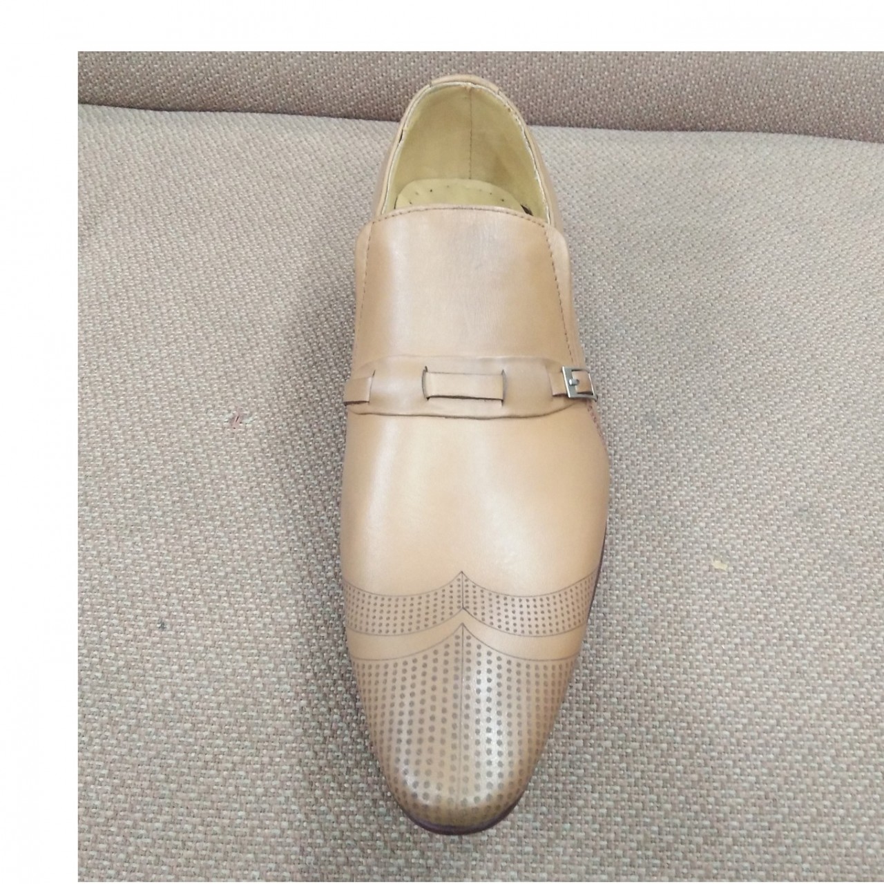 Milli All LeatherClassicShoesFor Men -Beige -6 to 11