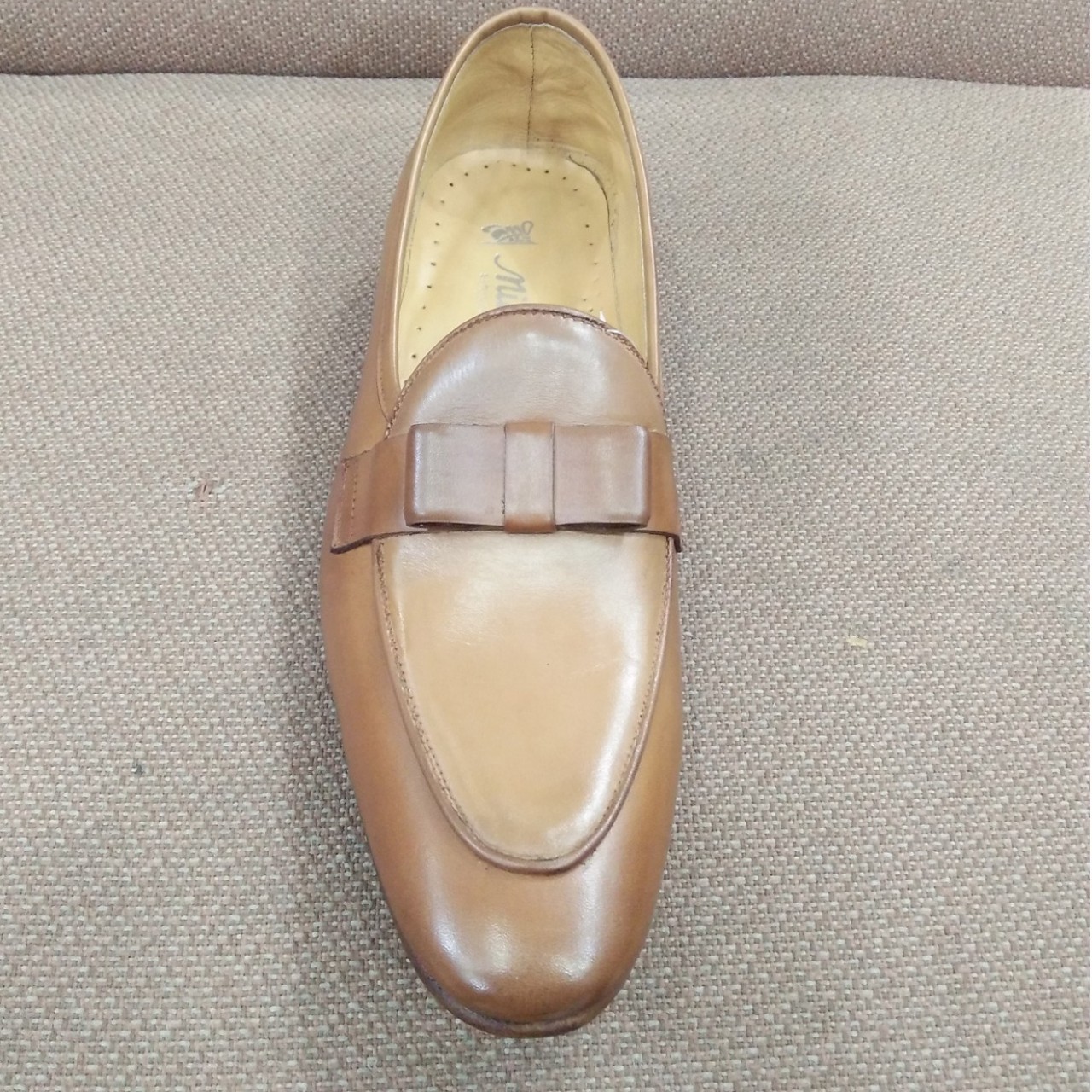Milli All Leather Classic & Fashionable Shoes For Men -Beige -6 to 11