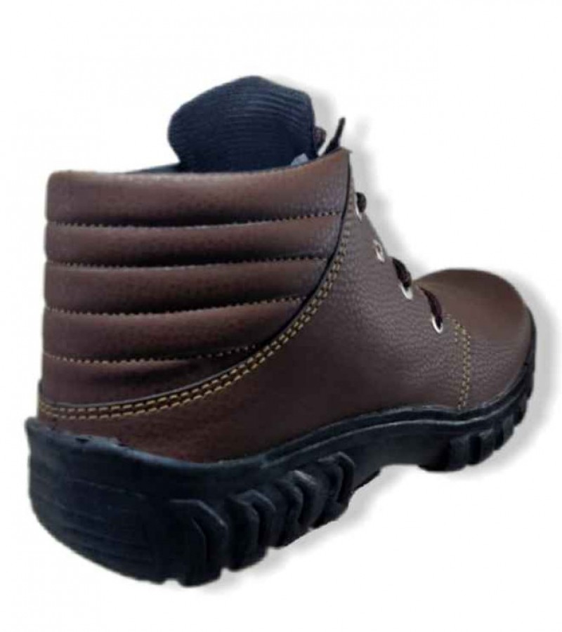 Brown Daily Use Long Shoes for Men