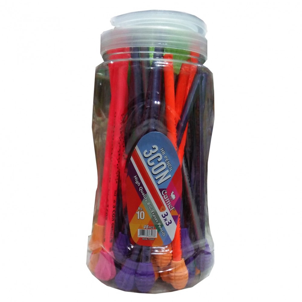 Camel HB Lead Pencil - 3Con - 48 Pieces