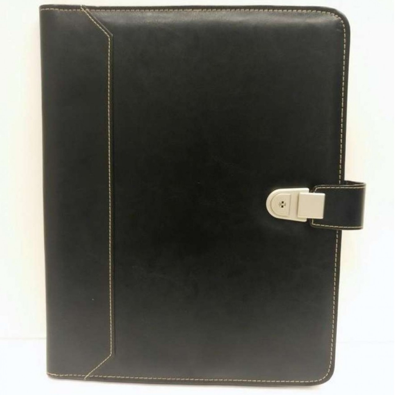 CF-303 Conference Folder with Lock for Office Use - Black