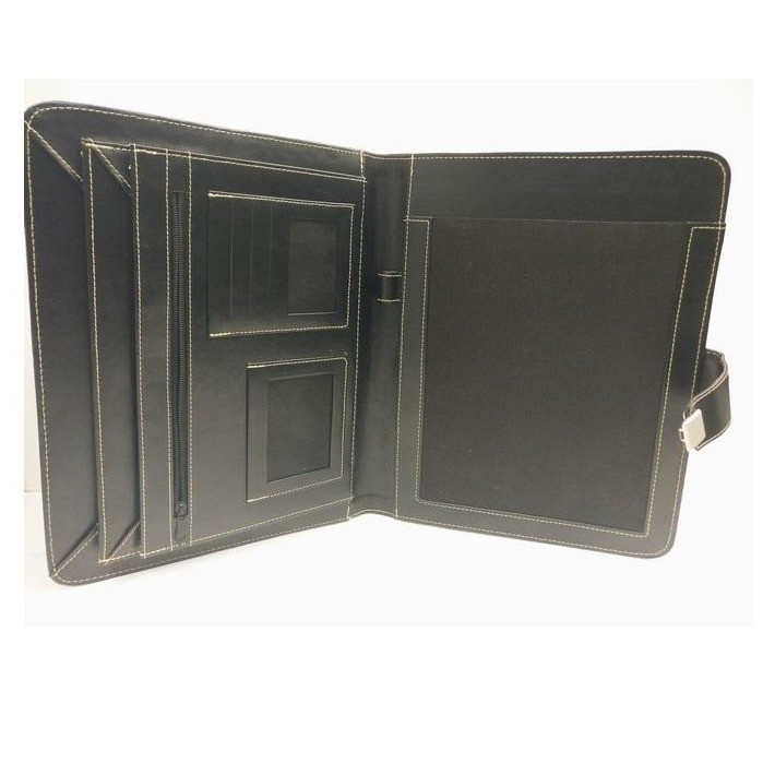 CF-303 Conference Folder with Lock for Office Use - Black