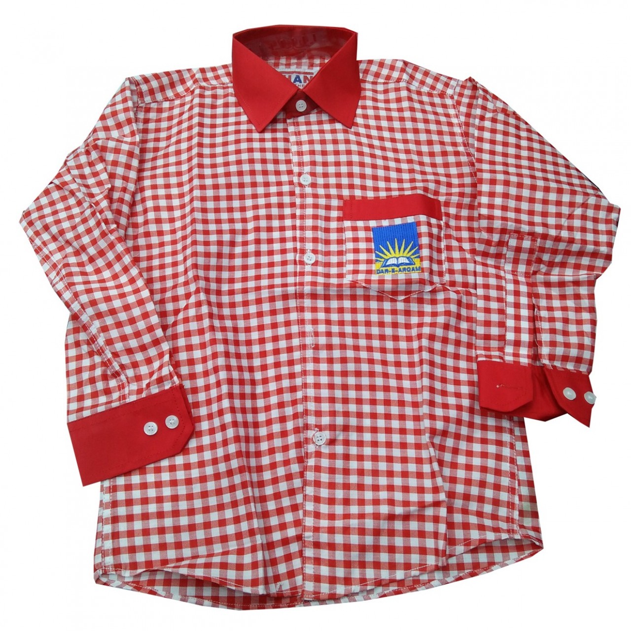Dar-e-Arqam School Uniform Shirt For Boys - Red