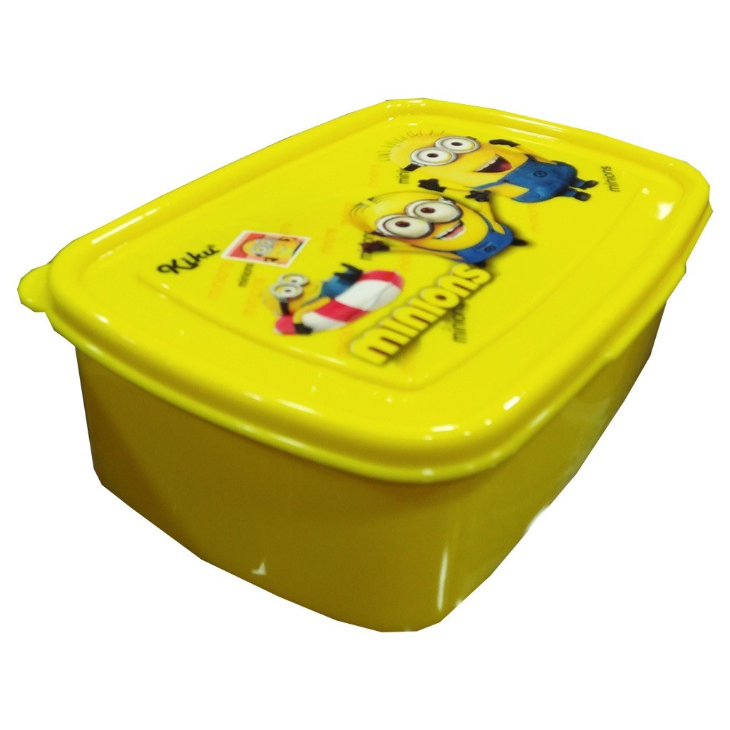 Kiku Minions Themed Lunch Box for Kids - Yellow