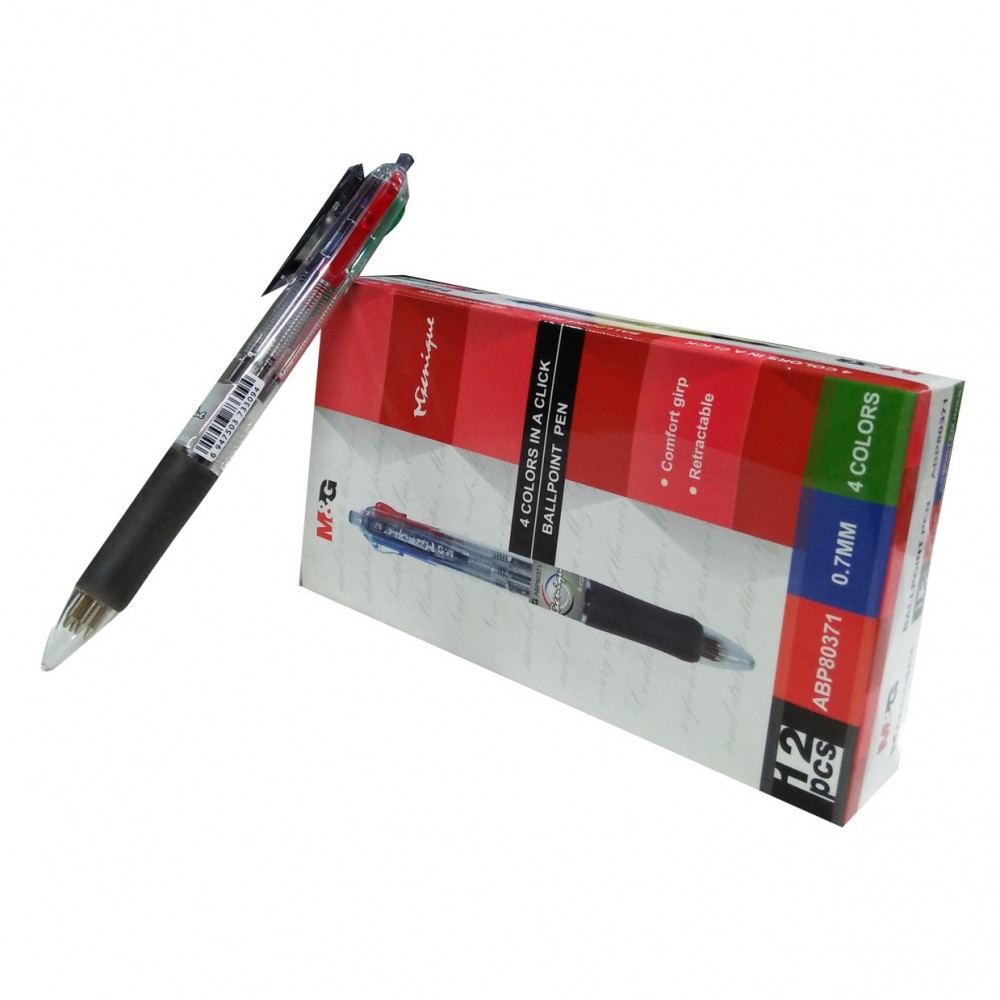 M&G  4 in 1 Ball Point - 12 Pieces