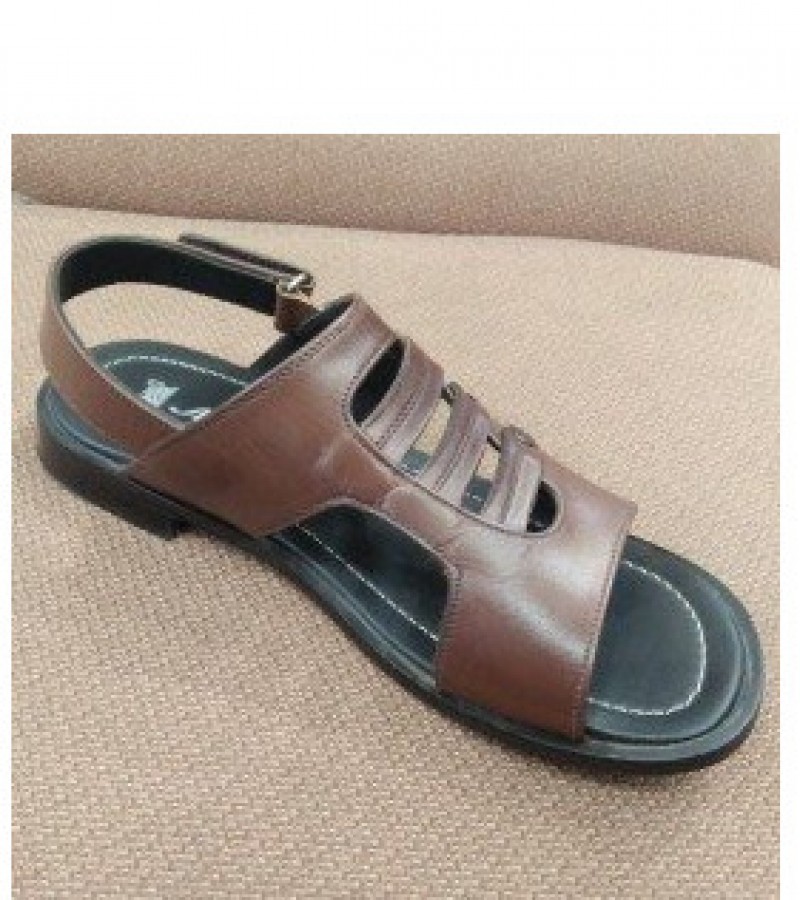 Milli Leather Sandals For Men - Brown - 6 to 11