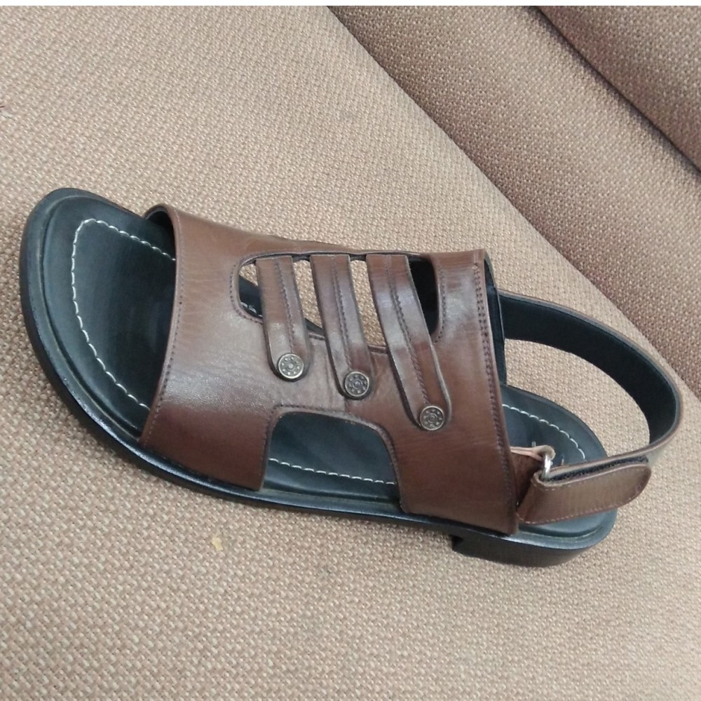 Milli Leather Sandals For Men - Brown - 6 to 11