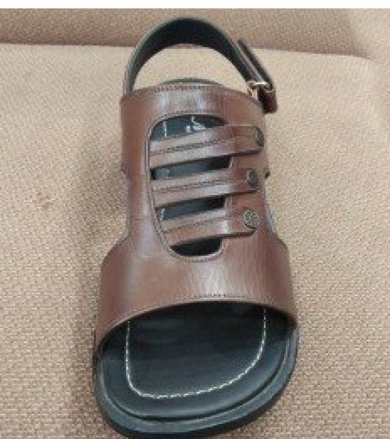 Milli Leather Sandals For Men - Brown - 6 to 11