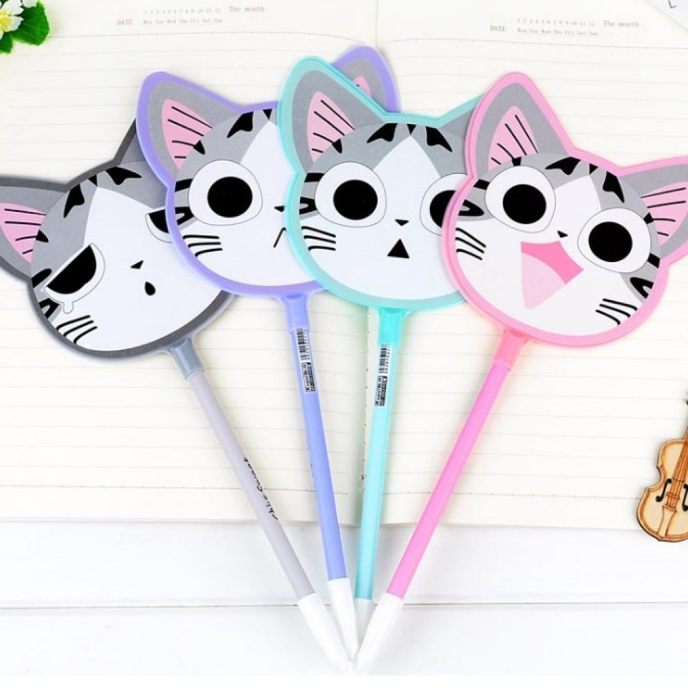 Pack Of 2 Cute Cat Fan design Gel Pen