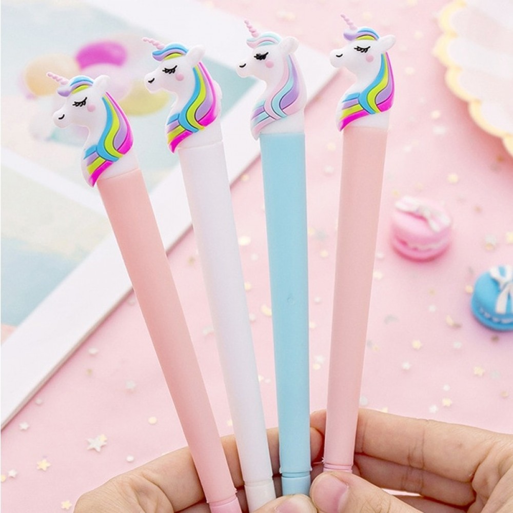 Pack of 4 Cute Rainbow unicorn Gel Pen