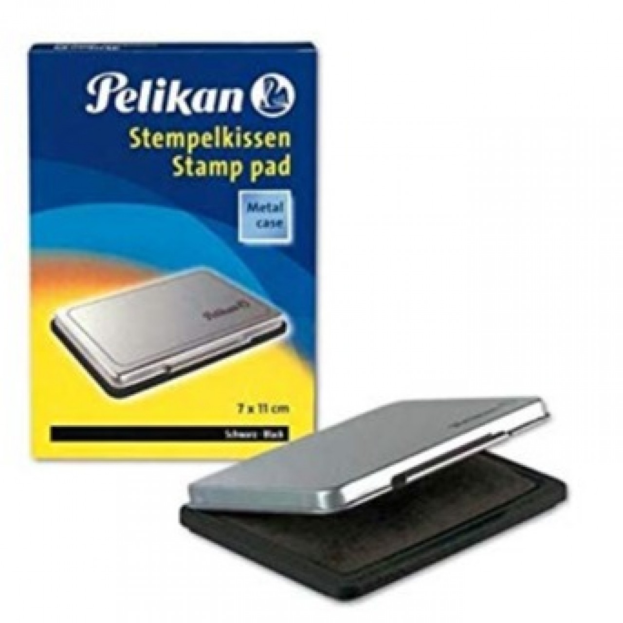 Pelikan Plastic Case Stamp Pad - Black 7x11cm
