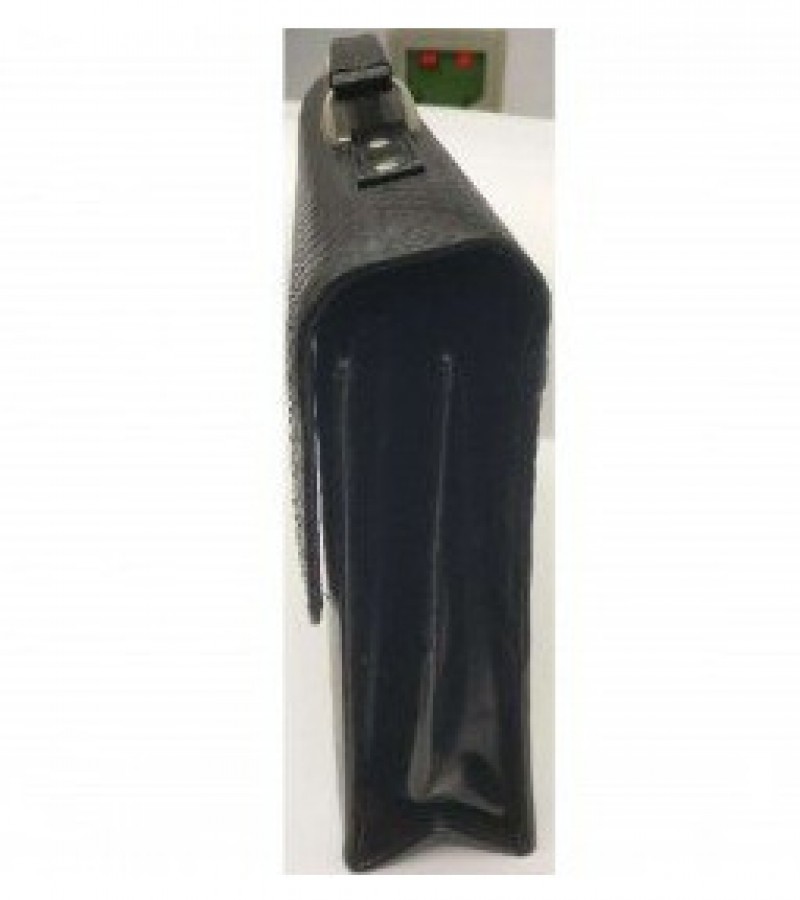 Rexine Black Office Bag - OB-298T