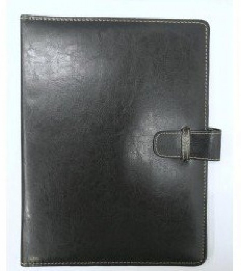 Rexine Pocket Folder For A4 Size Pages - PF-859 - Black 12 Pockets