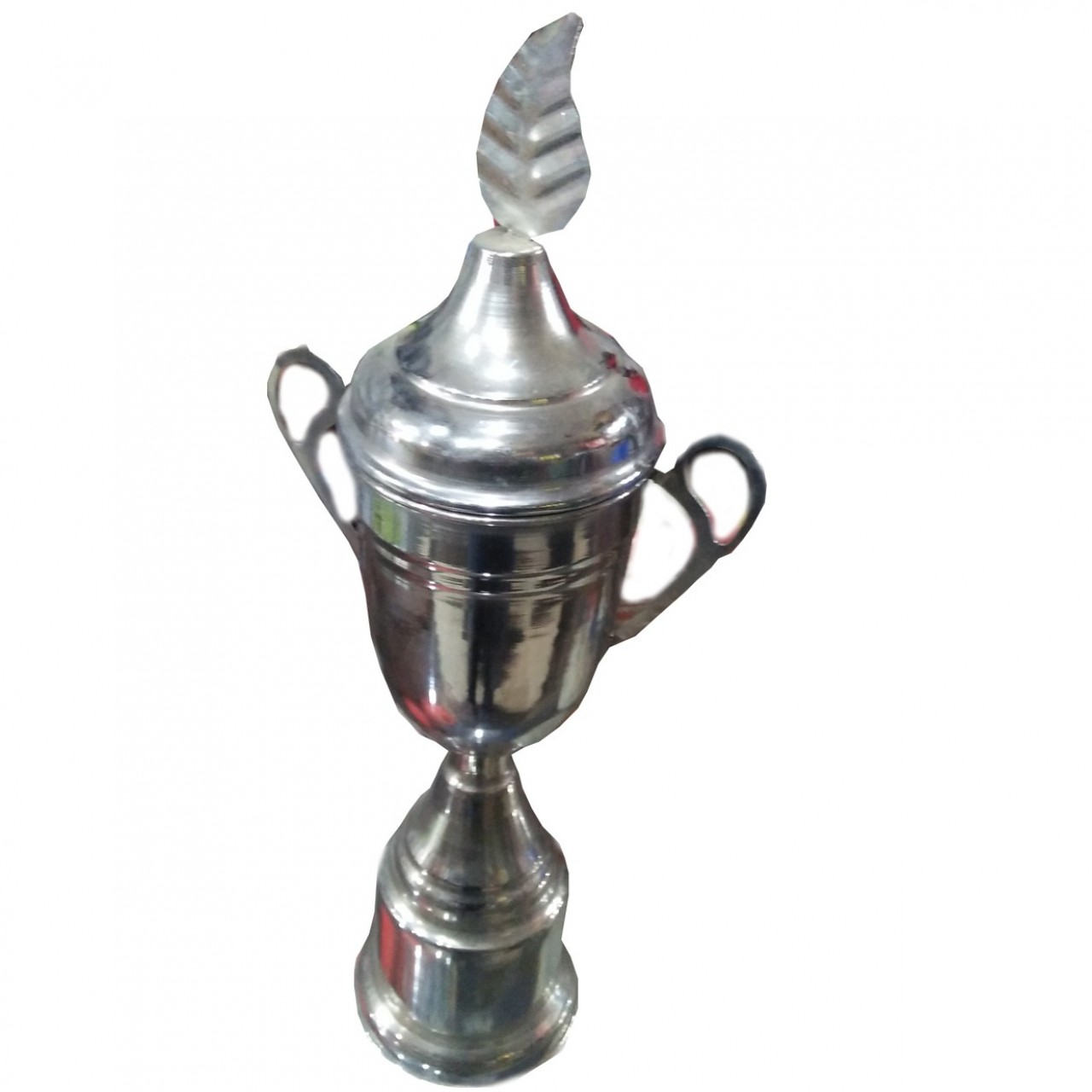 Silver Themed Trophy Cup - Steel- 18 Inches