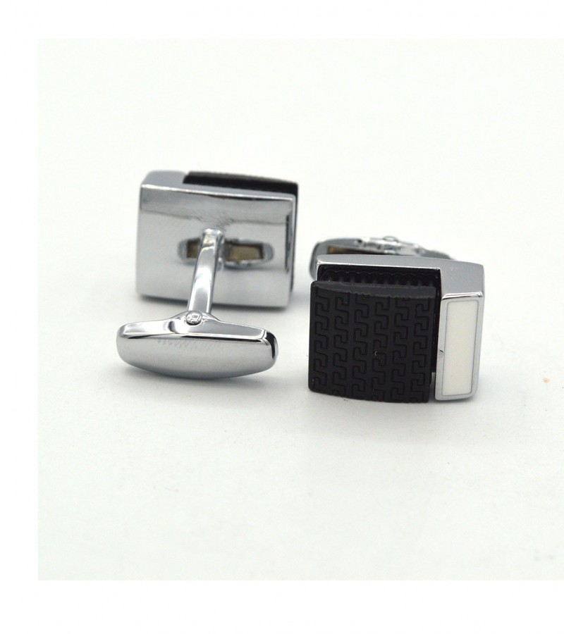 Square Shape Black Cufflinks  MC1700
