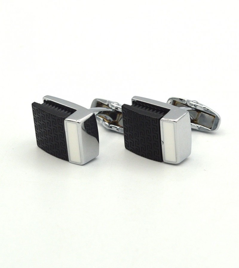 Square Shape Black Cufflinks  MC1700