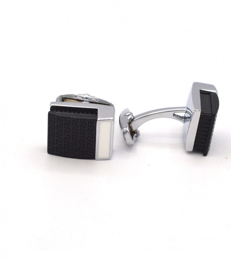 Square Shape Black Cufflinks  MC1700