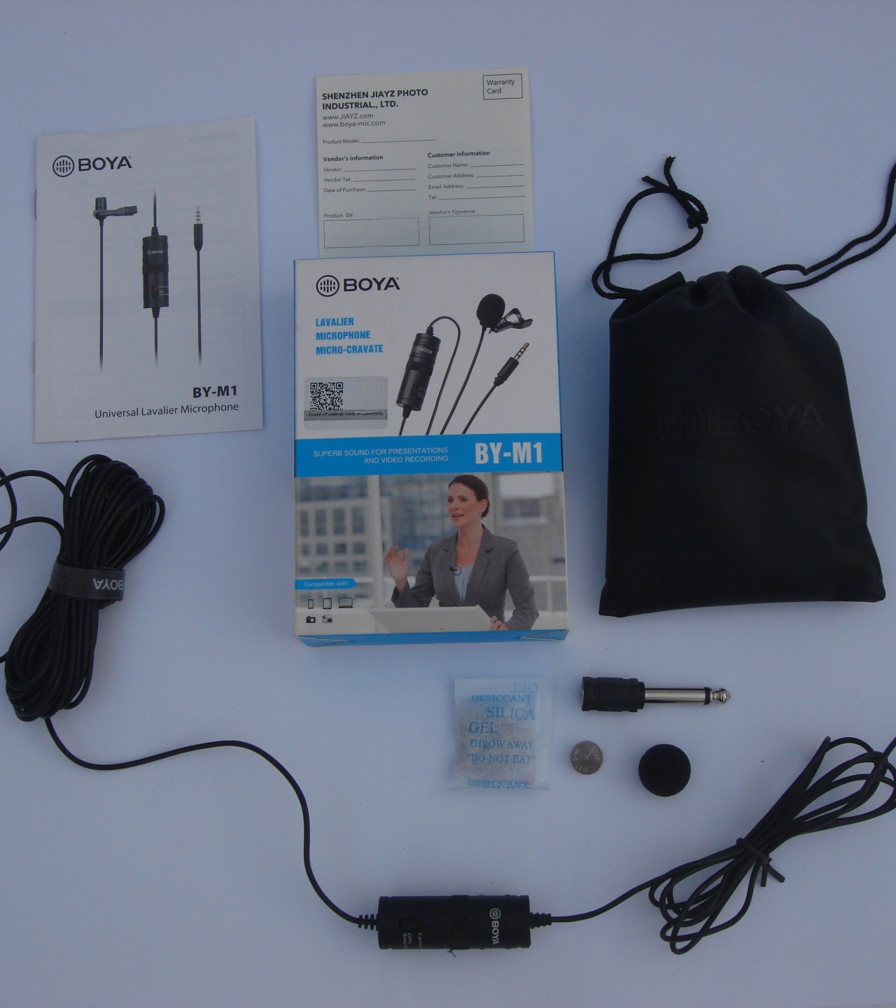 Boya BY-M1 Lavalier Microphone for Smartphones, DSLR Cameras, Camcorders and Audio Recorder PC