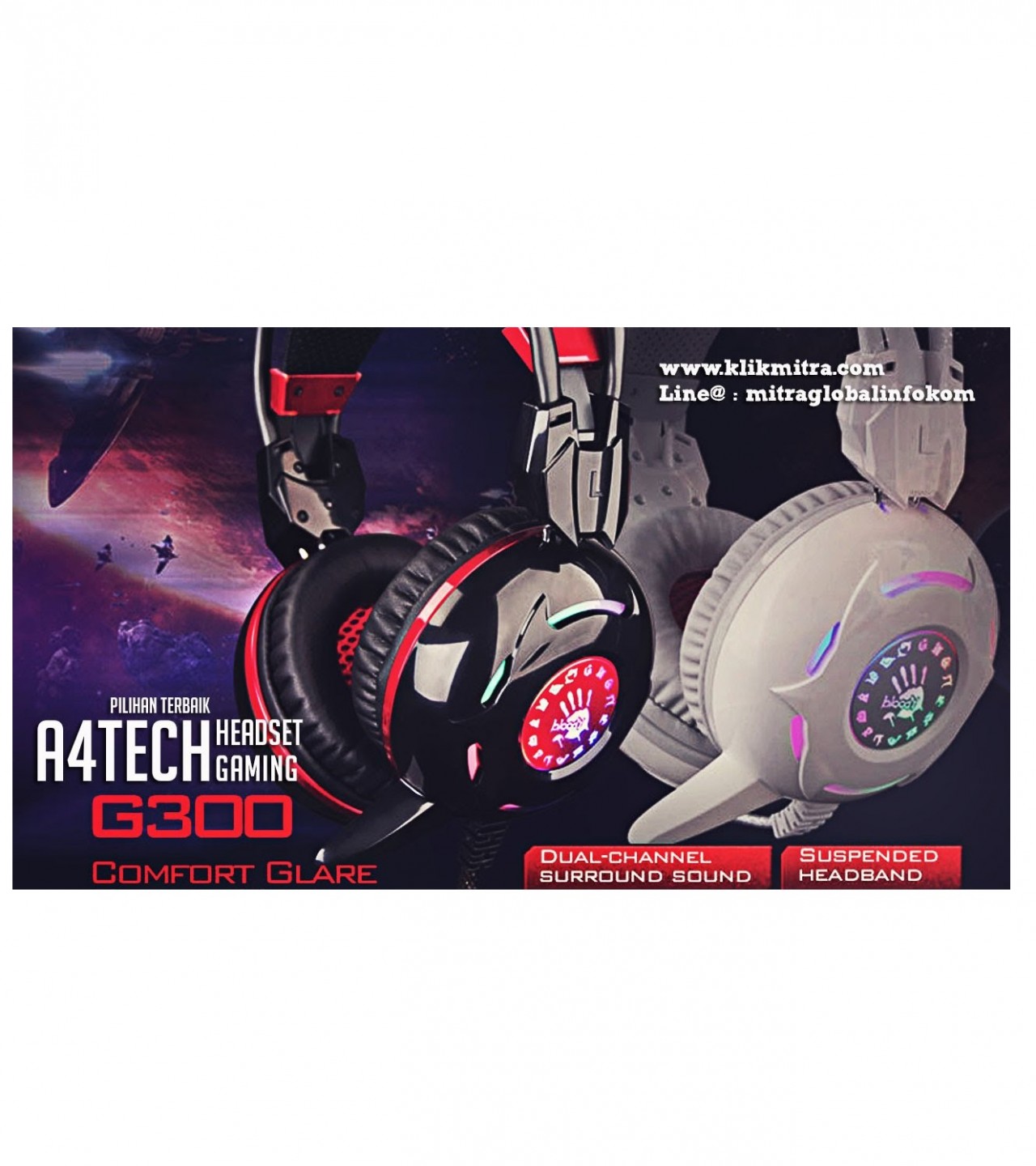 CA1964		A4Tech Bloody Gaming Headset G300