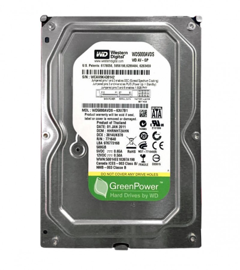 CA1984		Western Digital Hard disk WD5000AVDS