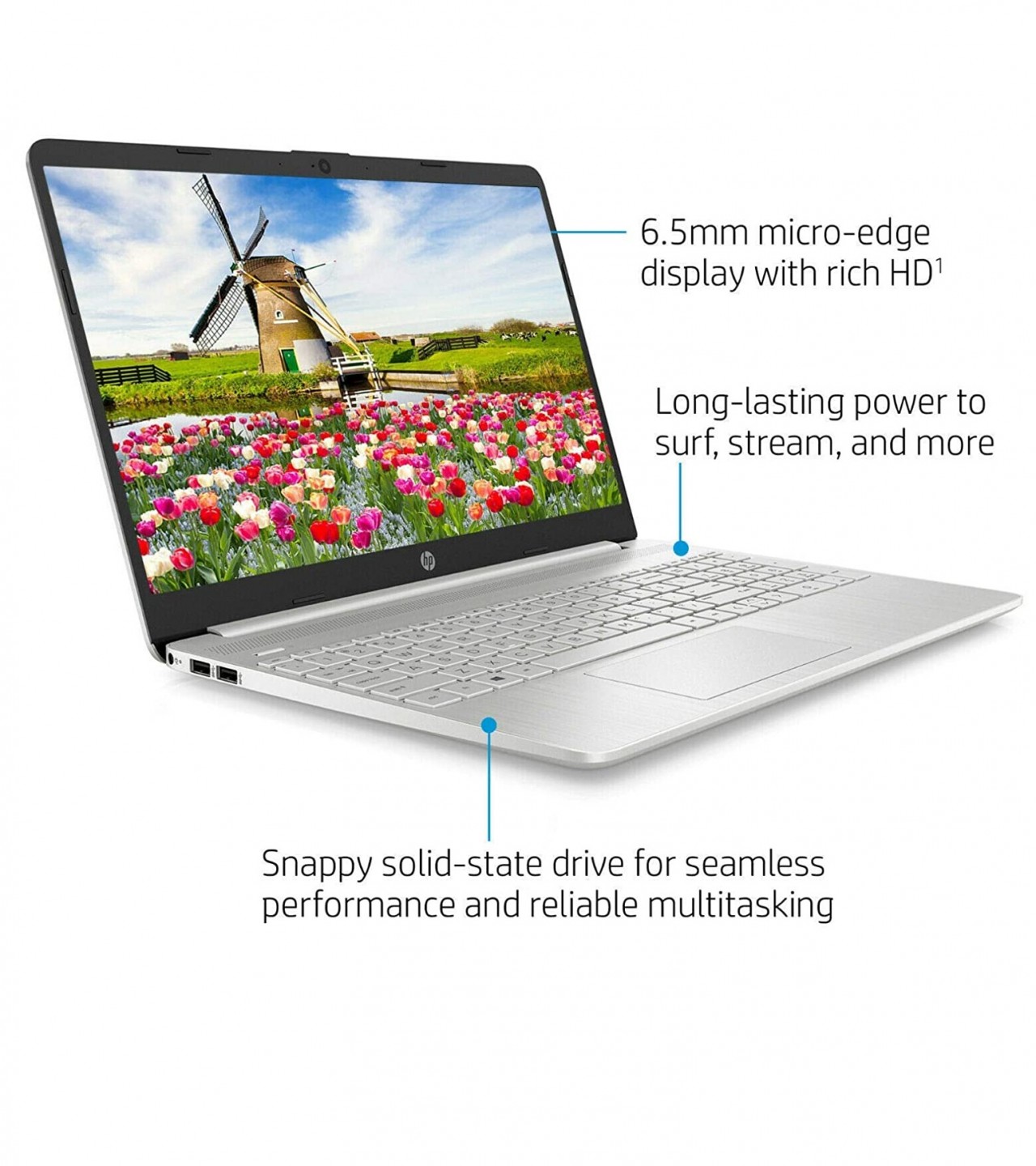 HP 15-DW1024 - 1.2Ghz - 10th Generation Core i3 - 4GB RAM - 128GB SSD - 15.6" Display - Windows 10