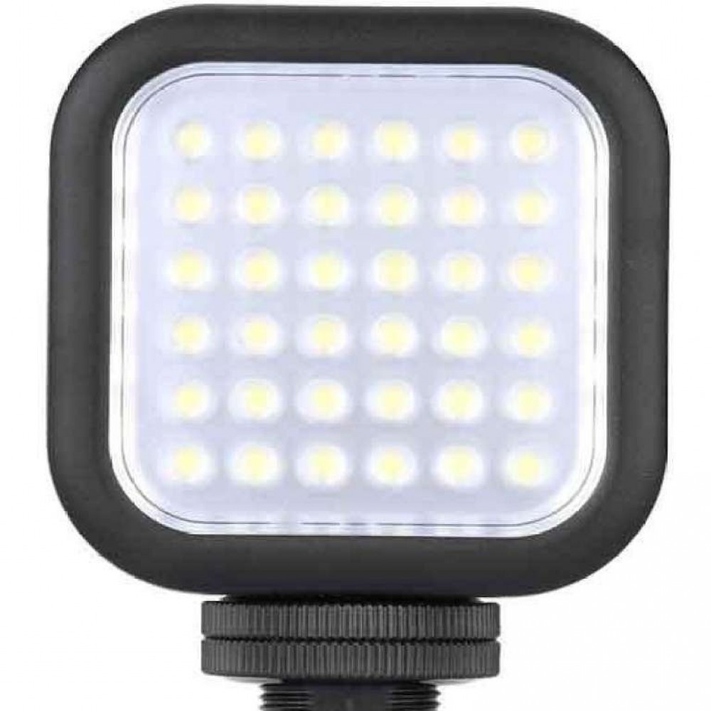 LED Video Light W49S Mini 6000K With Rotatable Mount Adapter