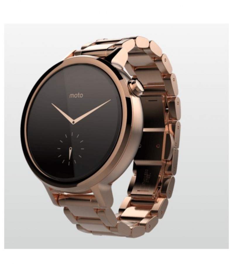 Motorola Moto 360 42mm for Women Rose Gold Case Rose Gold Peak Bezel Rose Gold Metal SmartWatch