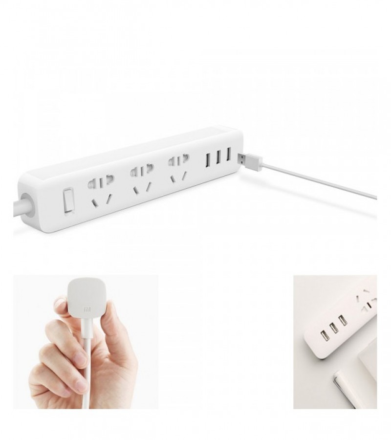 Original Xiaomi Mi Power Strip With 3 USB Ports