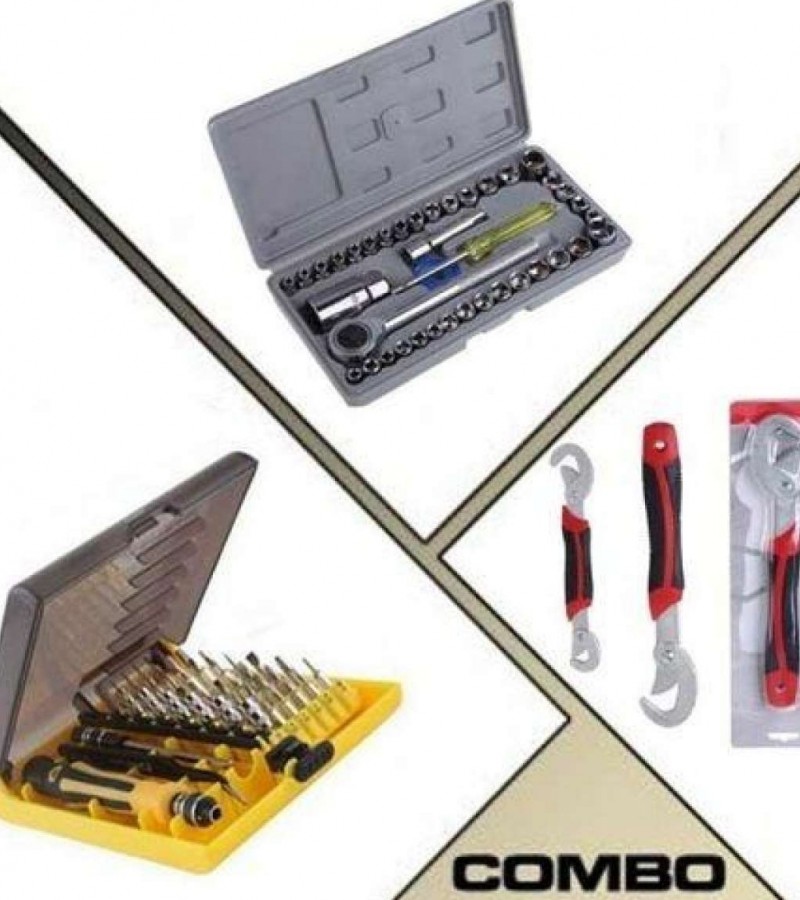 Combo Of 3 Tool Kits For Home Improvement