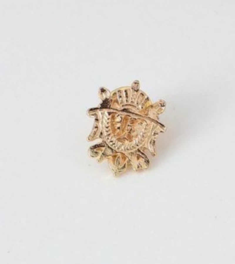 Crown Shield Brooch Shirt Pins Pair 1