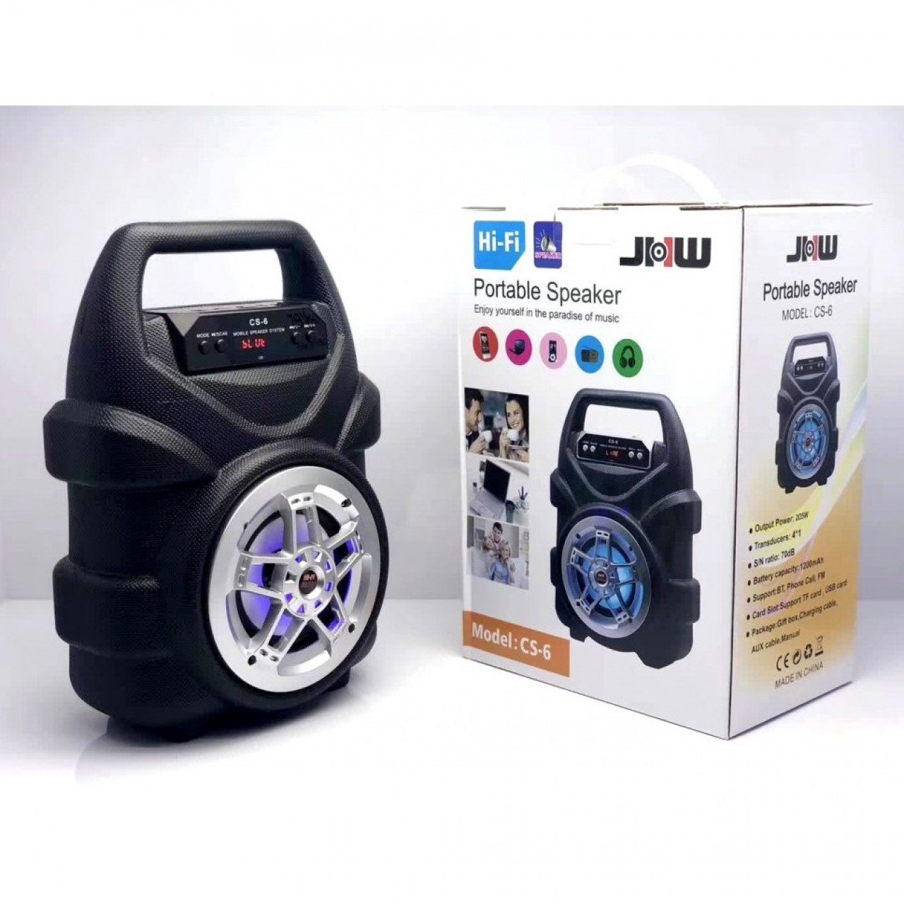 portable speaker with wheels