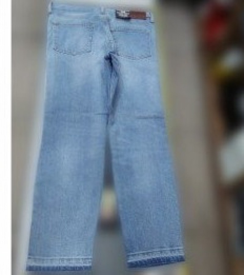 Denim Loose Fit Jeans Pant For Men - Sky Blue - 30 to 36